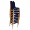 Banquet-tuolit, joissa on siniset neliömäiset selkänojat - 4 kpl - Bolero - Fourniresto