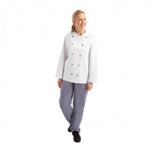 Köksjacka Chicago unisex långärmad vit storlek L - Whites Chefs Clothing - Fourniresto