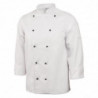 Keittiöpaita Chicago unisex pitkillä hihoilla valkoinen koko M - Whites Chefs Clothing - Fourniresto