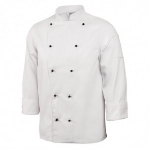 Keittiöpaita Chicago unisex pitkillä hihoilla valkoinen koko S - Whites Chefs Clothing - Fourniresto