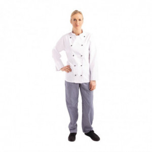 Keittiöpaita Chicago unisex pitkillä hihoilla valkoinen koko XXL - Whites Chefs Clothing - Fourniresto