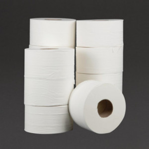 Rouleaux de Papier Toilette 2 Plis Mini Jumbo 150m - Lot de 12 - Jantex