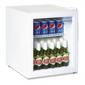 White Counter Top Positive Refrigerated Display Case C Series - 46L - Polar - Fourniresto