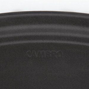 Oval Fiberglass Non-Slip Camtread Black Service Tray - Cambro - Fourniresto