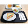 Black Plastic Fast Food Tray - Olympia KRISTALLON - Fourniresto