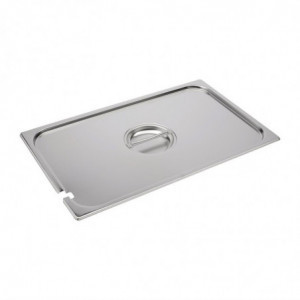 Stainless Steel Lid with Notch - GN 1/1 - Gastro M - Fourniresto