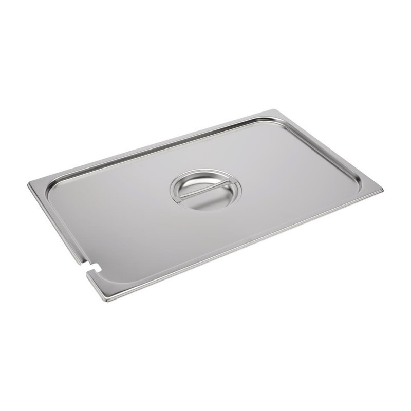 Stainless Steel Lid with Notch - GN 1/1 - Gastro M - Fourniresto