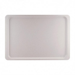 Plateau de Service en Polyester Euronorme 530 x 370mm Gris moucheté - Roltex - Fourniresto