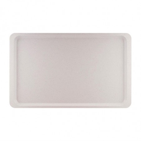 Polyester service tray GN1/1 530x325mm Speckled Grey - Roltex - Fourniresto