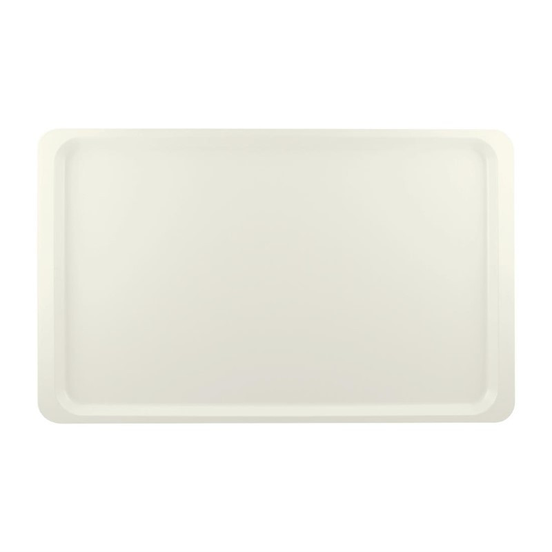 Plateau de service en polyester GN1/1 530x325mm Blanc perle - Roltex - Fourniresto