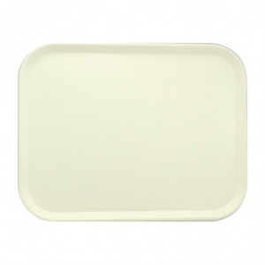 Plateau de service en polyester America 460x360mm Blanc perle - Roltex - Fourniresto