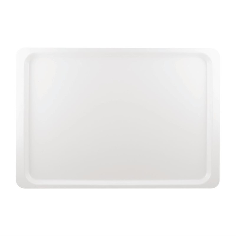 Plateau de Service en Polyester Euronorme 530 x 370mm Blanc - Roltex - Fourniresto