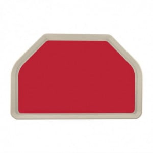 Tray in Trapezoid Polyester GN 500x325mm Red - Roltex - Fourniresto