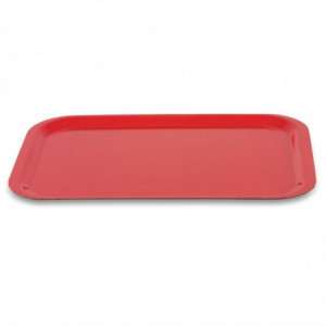 Tray in Trapezoid Polyester GN 500x325mm Red - Roltex - Fourniresto