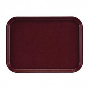 Rectangular Non-Slip Fiberglass EpicTread Bordeaux Tray 350mm - Cambro - Fourniresto