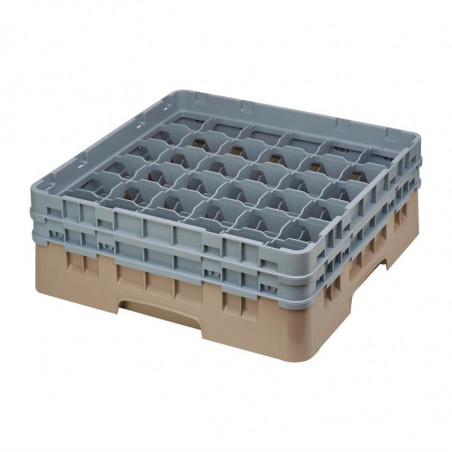 Glass Rack 36 Compartments Camrack Beige 500 x 500 mm - Cambro