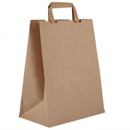 Grands Sacs Compostables en Papier Recyclé - P 250 mm - Lot de 250 - Vegware