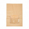 Compostable Kraft Lined Sachets with Natureflex Window - Pack of 250 - Vegware