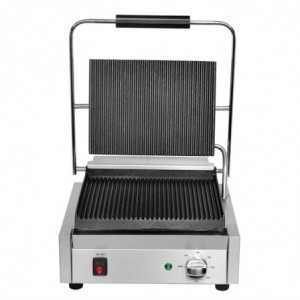 Large Single Contact Grill Ribbed/Ribbed - Buffalo