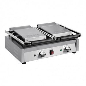 Grill med dubbelkontakt Bistro Slät/Slät 230V - Buffalo