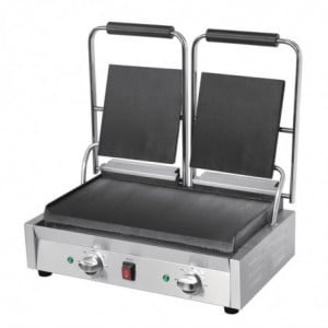 Grill med dubbelkontakt Bistro Slät/Slät 230V - Buffalo