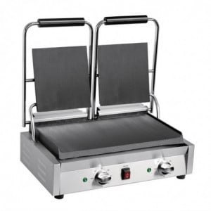 Grill med dubbelkontakt Bistro Slät/Slät 230V - Buffalo