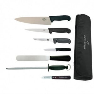 Set med knivar med kockkniv 215mm och fodral - Victorinox