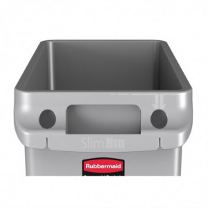 Plastinsamlare Slim Jim - 60L - Rubbermaid