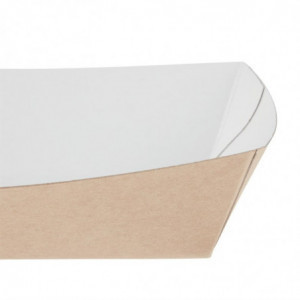 Compostable Medium Kraft Food Trays - Pack of 250 - Colpac