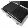 Double Smooth Contact Grill on the Left and Grooved on the Right - Buffalo