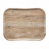 Century natural oak light wood effect polyester tray - 360 x 460mm - Cambro - Fourniresto