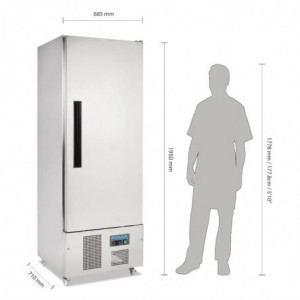 Kylskåp med positiv kyla 1 dörr Slimline-serie G - 440L- Polar