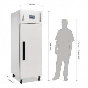Kylskåp med negativ temperatur i rostfritt stål med 1 dörr - 600 L - Polar - Fourniresto