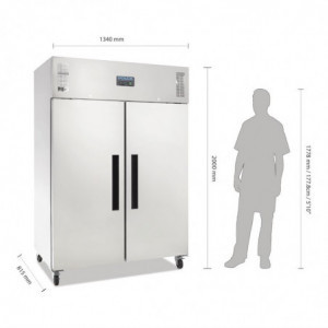 Positive Refrigerated Cabinet GN Double Door Series G - 1200L - Polar