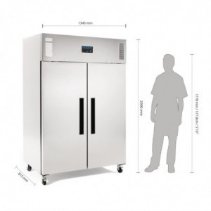 Kylskåp med negativ temperatur GN med dubbla dörrar Serie G - 1200L - Polar - Fourniresto