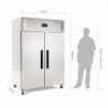 Jääkaappi negatiivisella lämpötilalla GN kahdella ovelle, sarja G - 1200L - Polar - Fourniresto