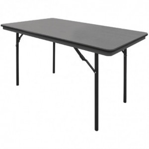 Folding Rectangular Gray Table In Abs - 1220Mm - Bolero - Fourniresto