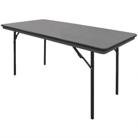 Rektangulärt hopfällbart grått bord i ABS - 1520 mm - Bolero - Fourniresto