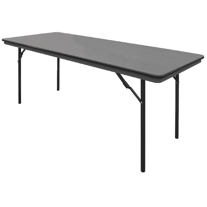 Rektangulärt hopfällbart grått bord i ABS - 1830 mm - Bolero - Fourniresto
