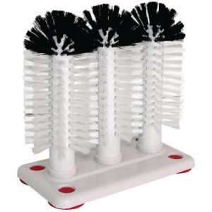 Brosse À Verres Tridell - L 155 x P 100 mm - Jantex