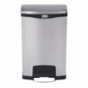 Front pedal stainless steel Slim Jim trash can - 50L - Rubbermaid