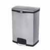 Front pedal stainless steel Slim Jim trash can - 90L - Rubbermaid