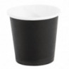 Mustekahviin sopivat mustat kertakäyttöiset kahvikupit - 120 ml - 1000 kpl - Fiesta