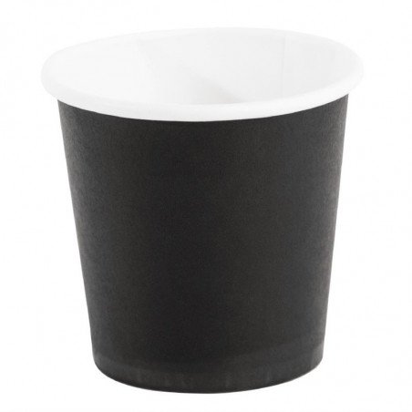 Mustekahvi mustat kertakäyttöiset kahvikupit - 120 ml - 50 kpl - Fiesta