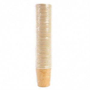 Kertakäyttömukit Kuumat Juomat Ruskea - 225ml - 50 kpl - Fiesta