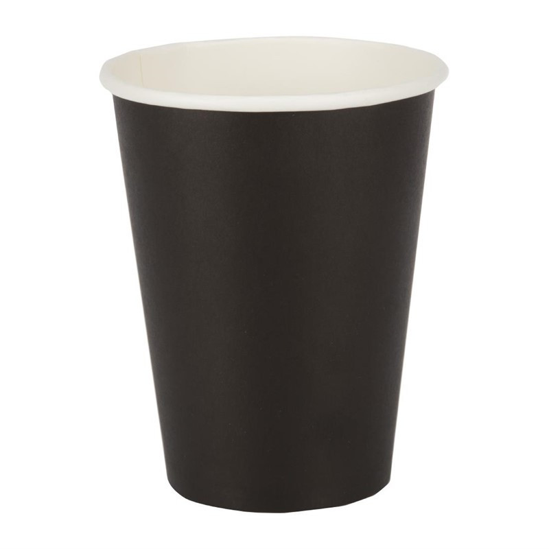Disposable Black Hot Drink Cups - 340ml - Pack of 1000 - Fiesta