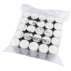 8 tunnin lämpökynttilät Ø 40 mm - 75 kpl - Olympia