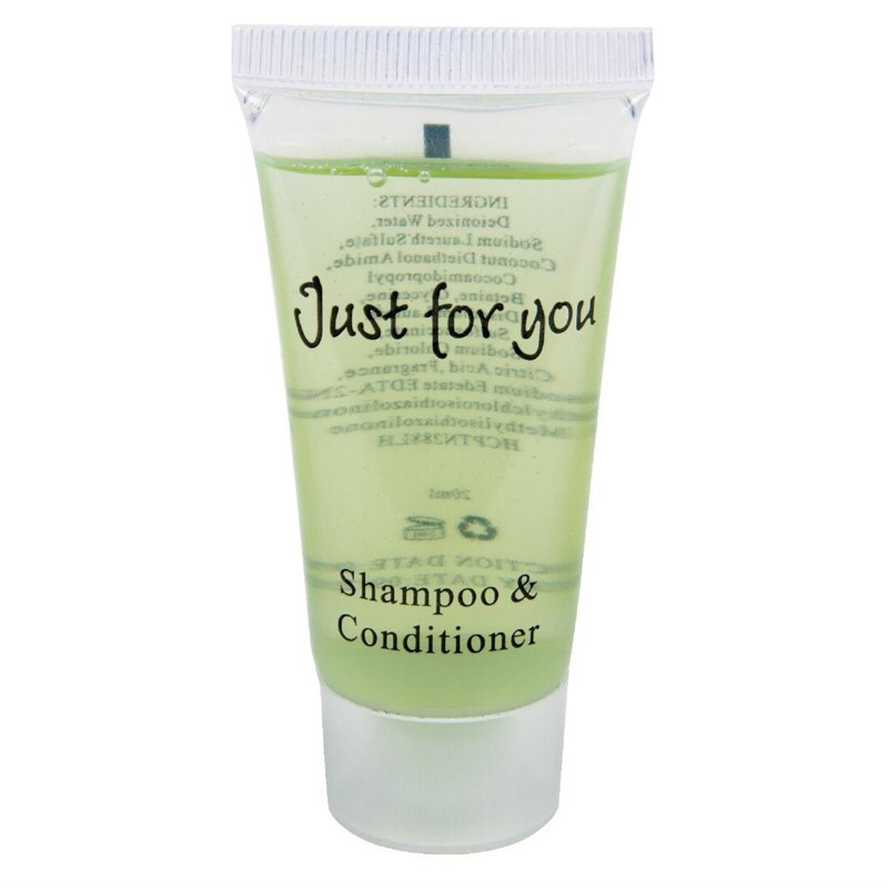 Shampoo ja hoitoaine Just For You - 20 ml - 100 kpl erä - FourniResto - Fourniresto