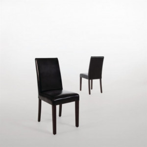 Stolar i svart konstläder - Bolero - Fourniresto