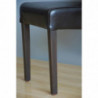 Stolar i svart konstläder med böjd ryggstöd - Bolero - Fourniresto